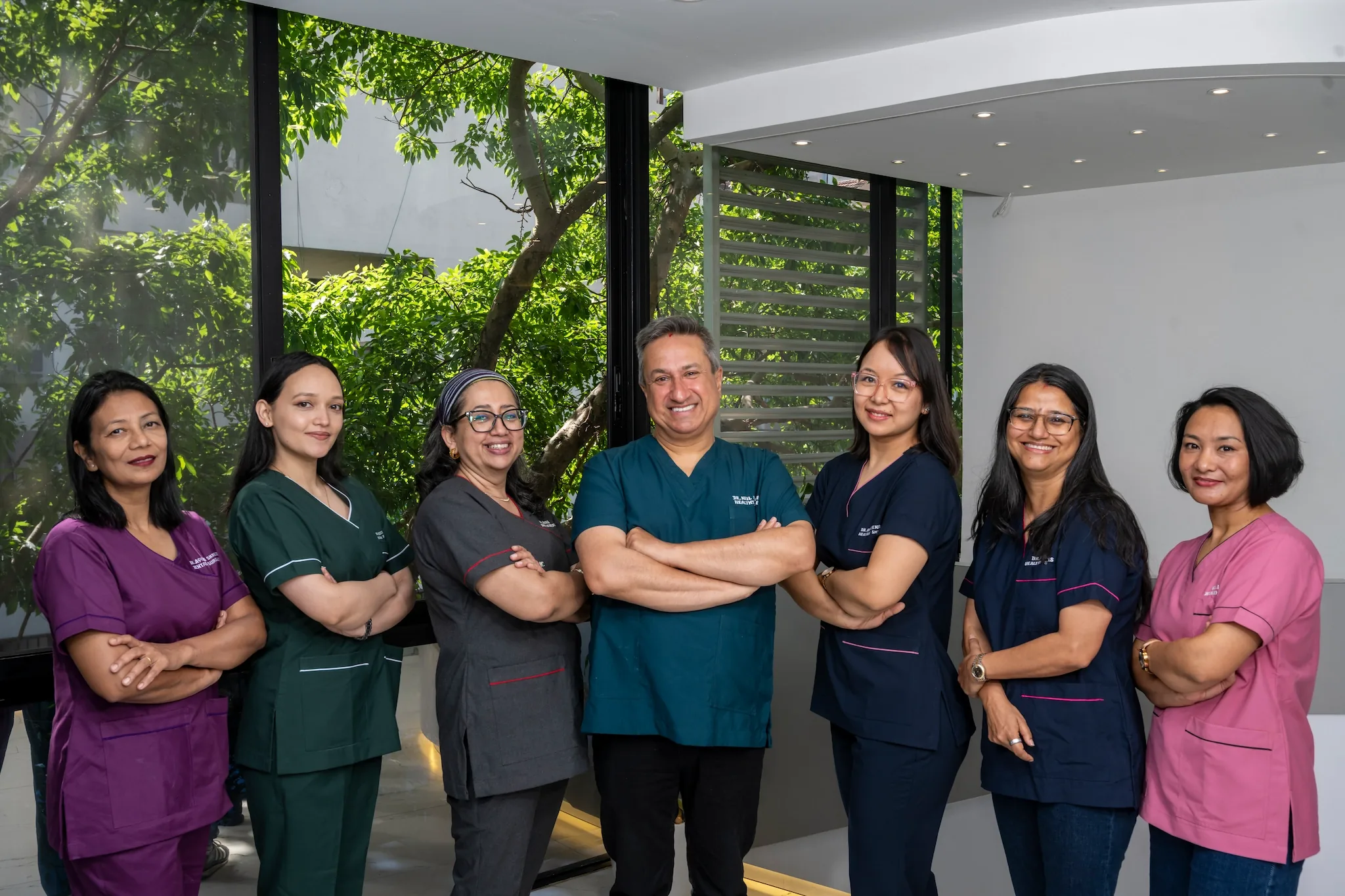 Healthy Smiles dental team in Kathmandu — group photo 1