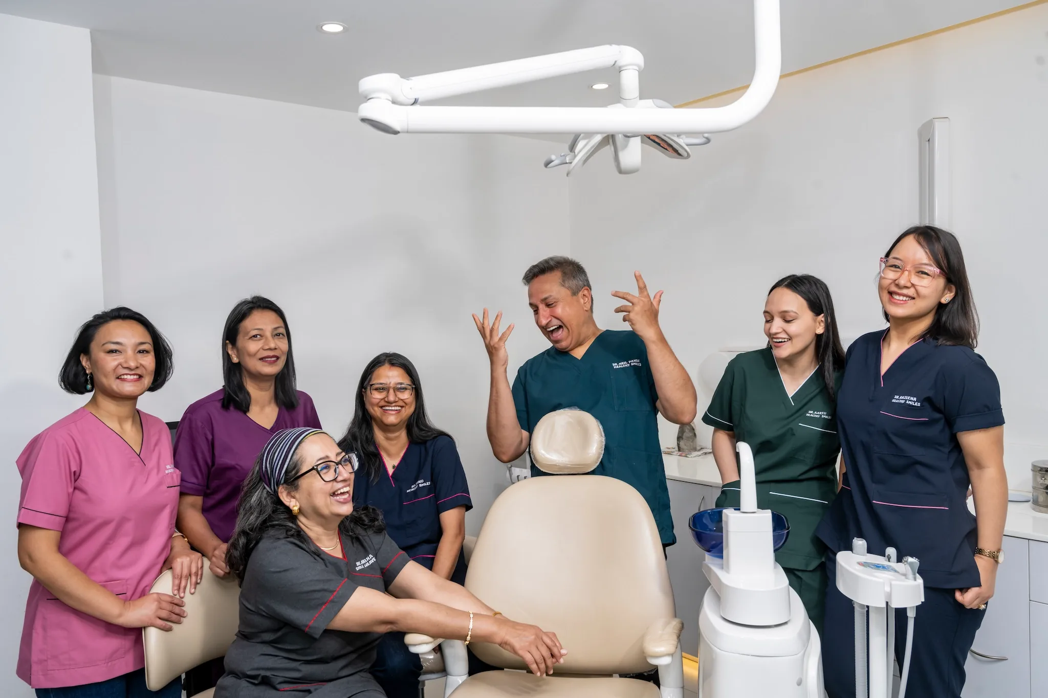 Healthy Smiles dental team in Kathmandu — group photo 5